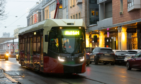 Новый нижегородский трамвай получил эксклюзивный дизайн.
