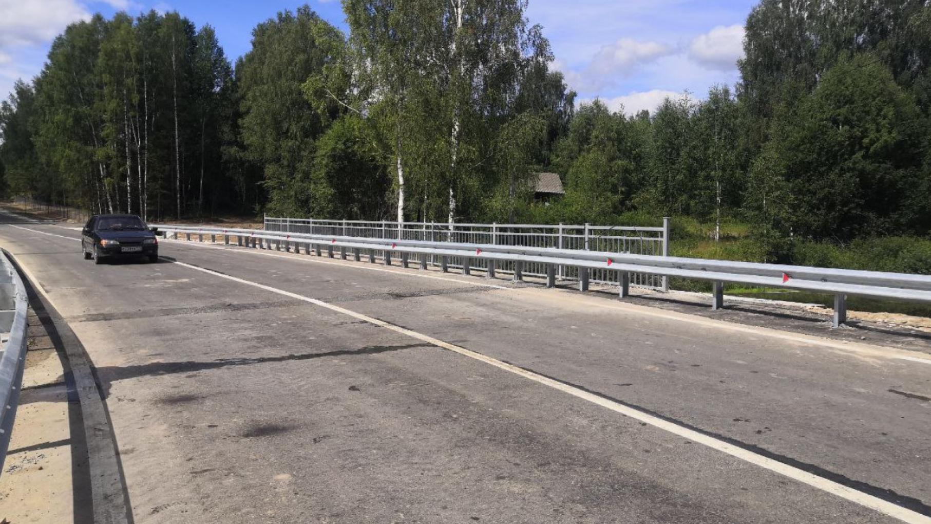 В Нижегородcкой области построили новый мост через реку Ширмакша