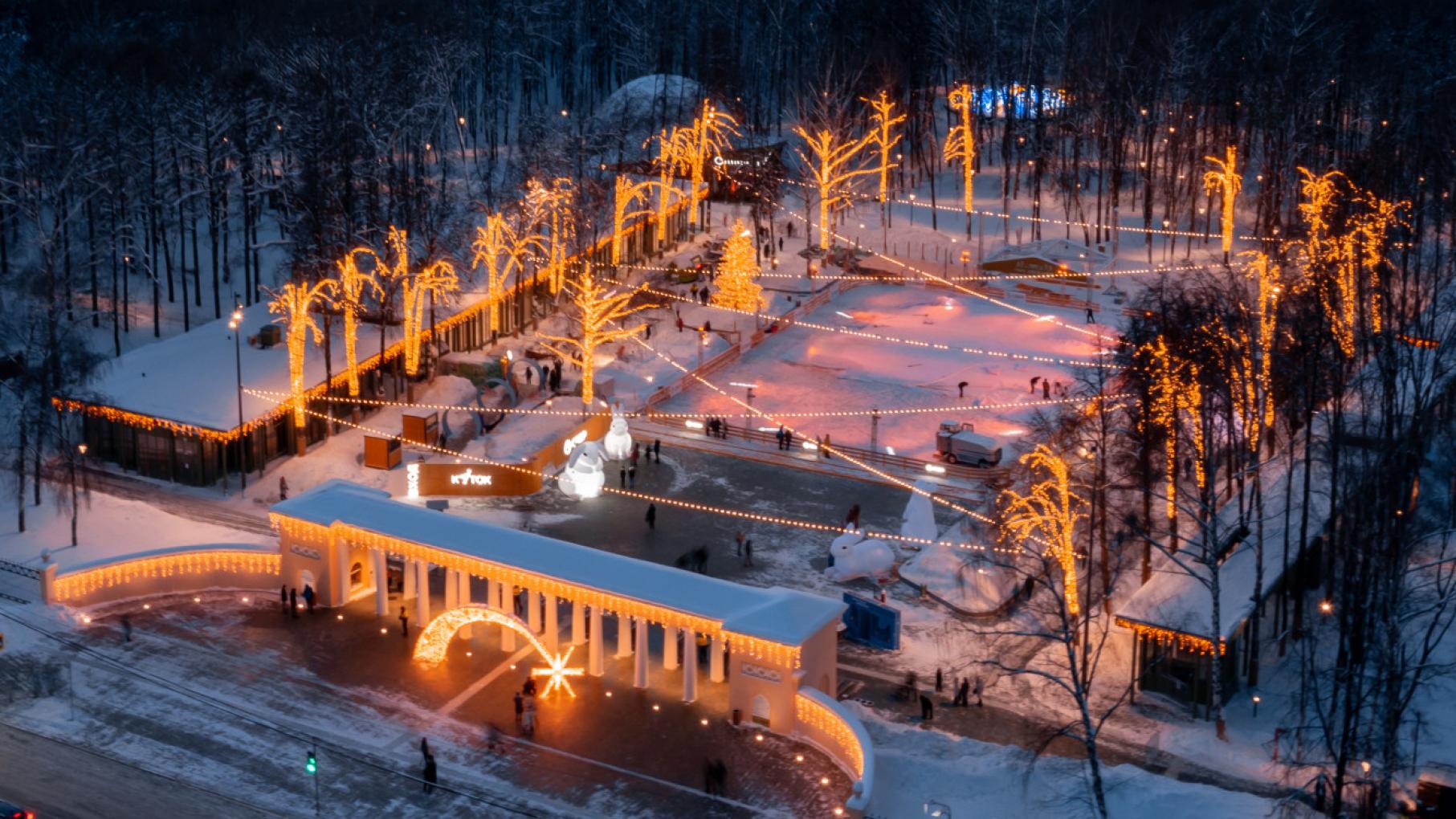 Работа катка в нижегородском парке «Швейцария» продлена