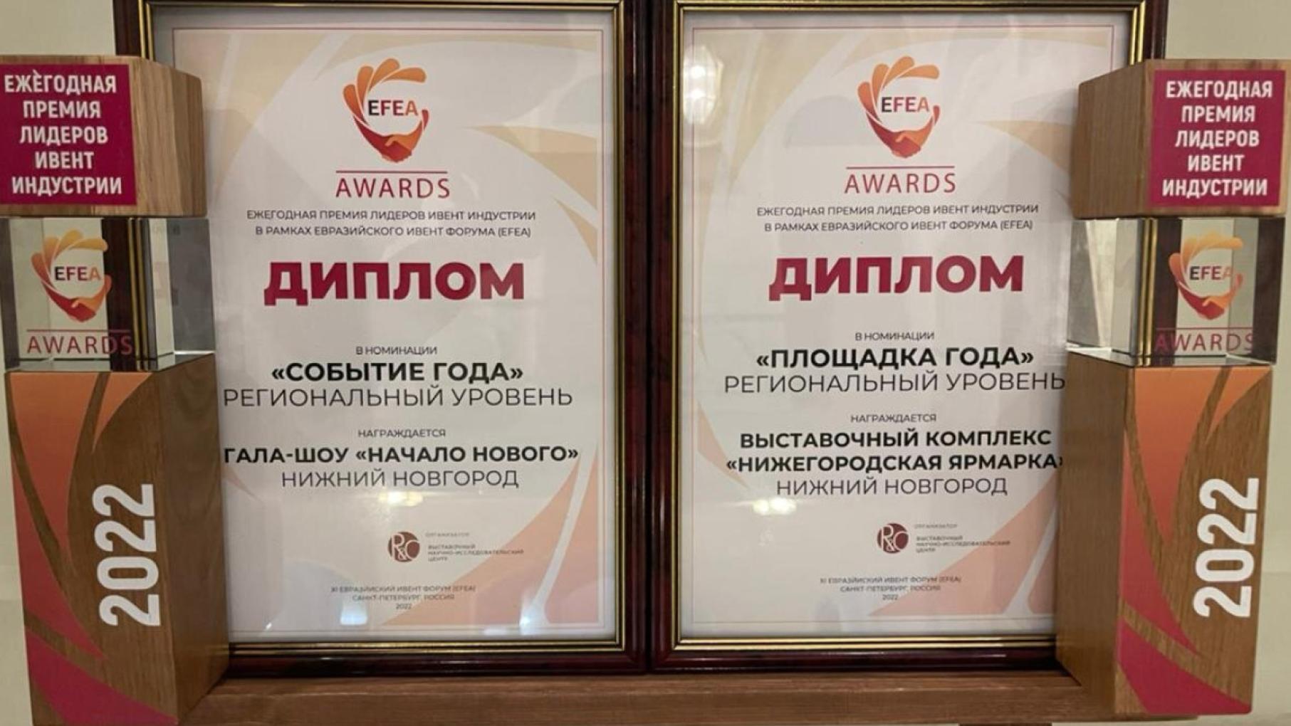Нижегородское гала-шоу «Начало нового» получило еще одну международную премию