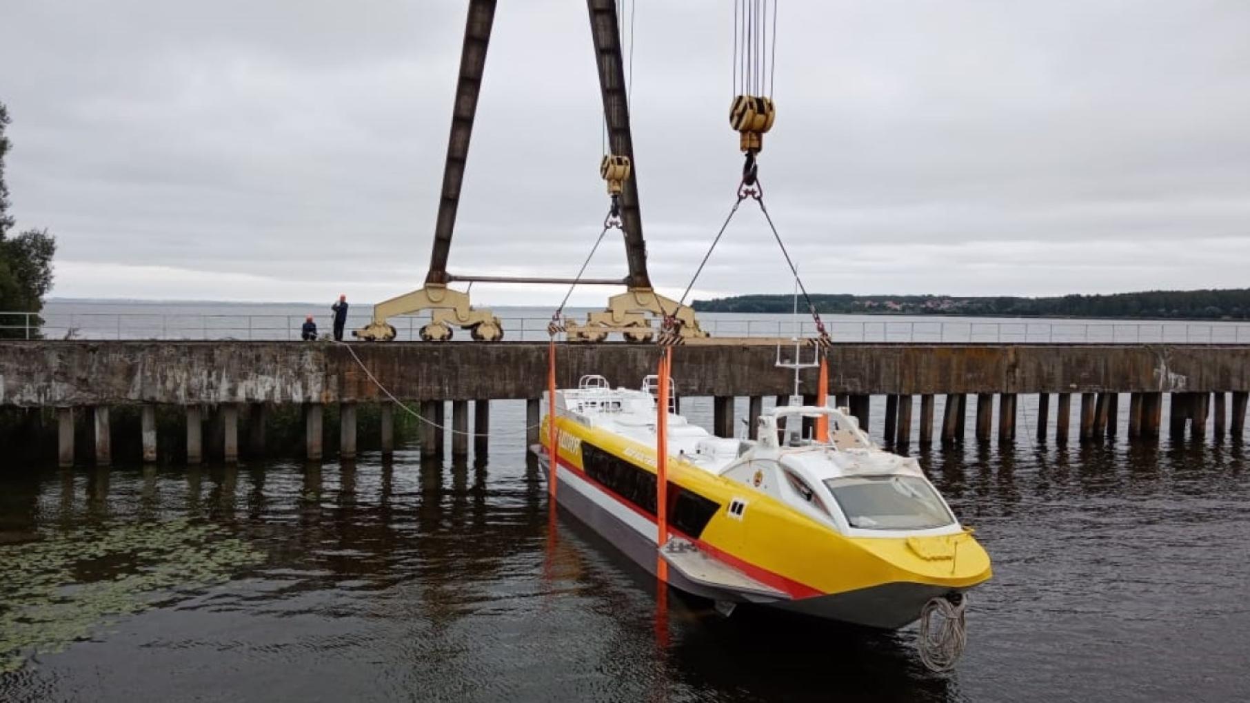 Третье судно «Валдай 45Р» для Чувашии спустили на воду в Нижегородской области