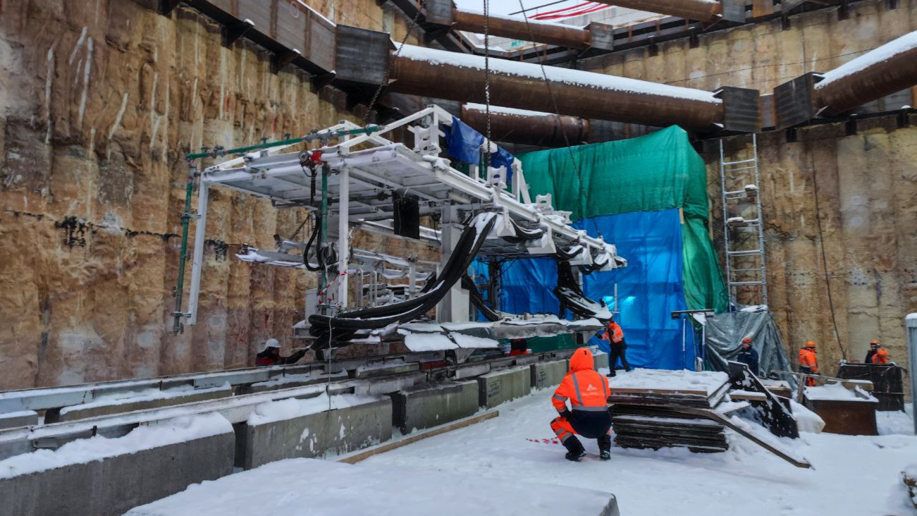 На стройплощадке «Сенной» в Нижнем Новгороде стартовала сборка тоннелепроходческого щита