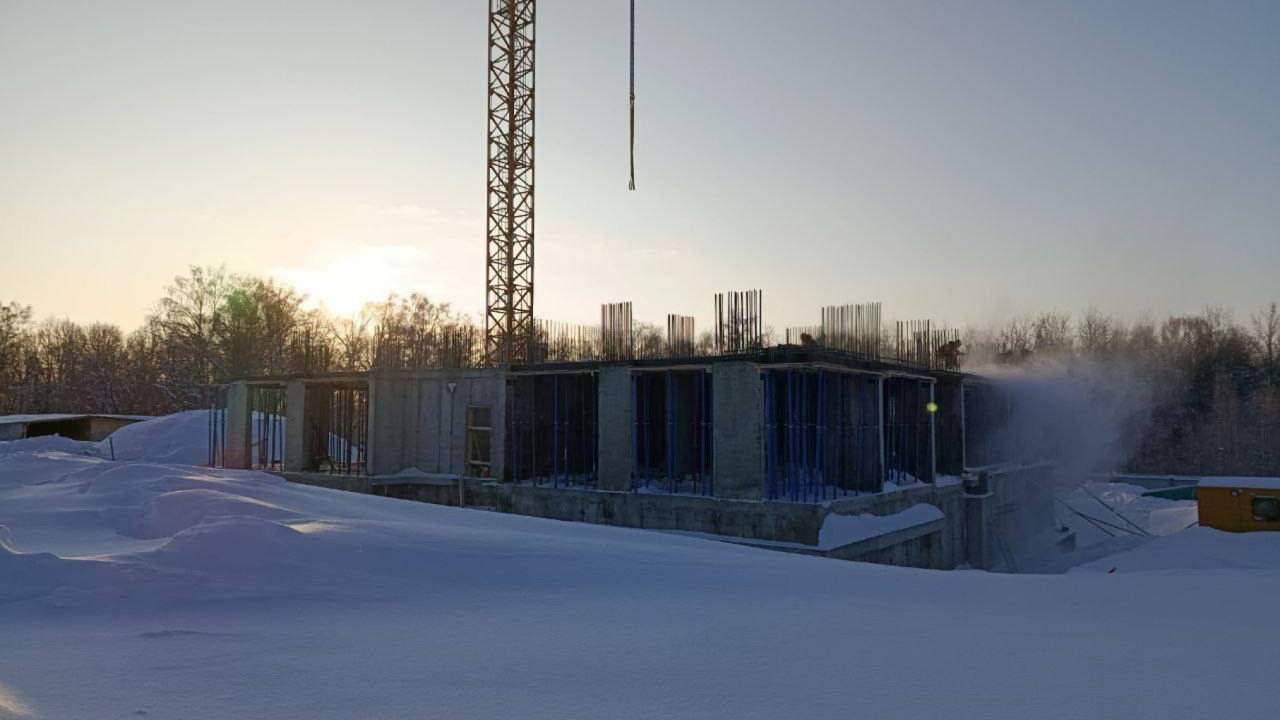 В Новом Ольгино приступили к активной фазе строительства первых трёх домов в рамках КРТ