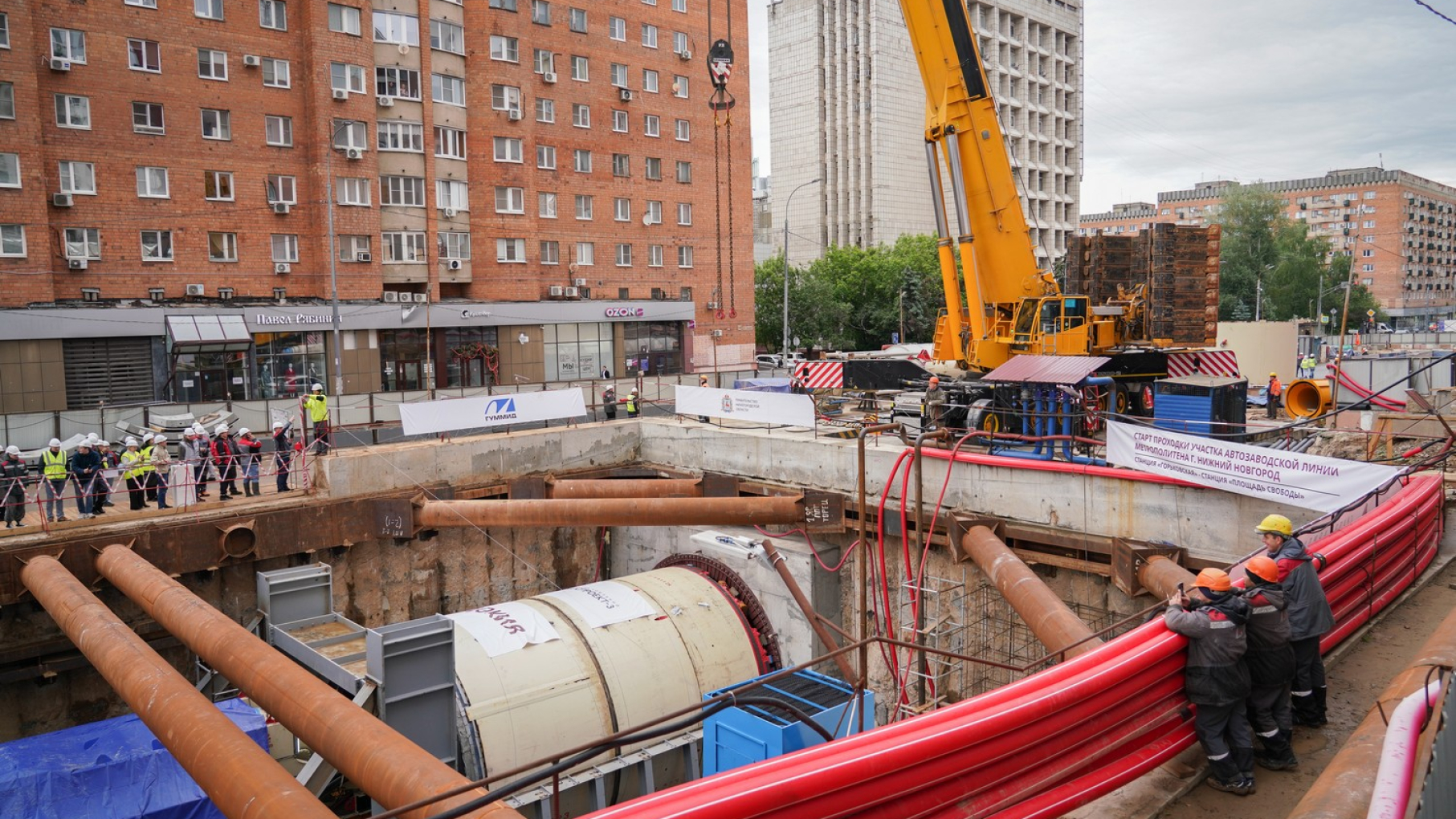 Стартовало строительство тоннеля от станции метро «Горьковская» в Нижнем Новгороде
