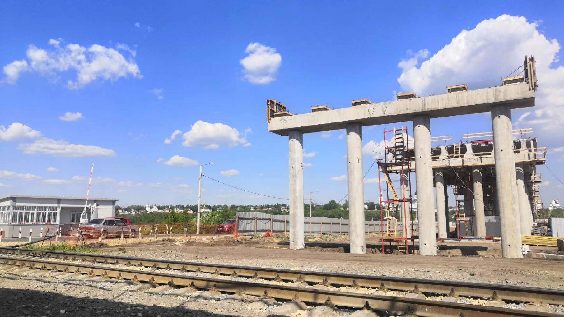 Путепровод в Выездном Нижегородской области наполовину готов